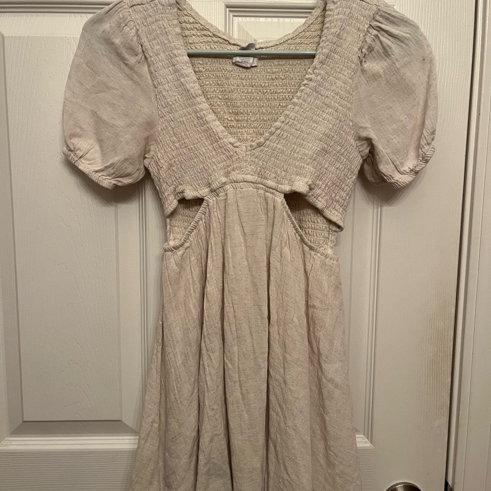 Jessica Simpson Cream Puff Sleeve Mini Dress | Women’s Size XS